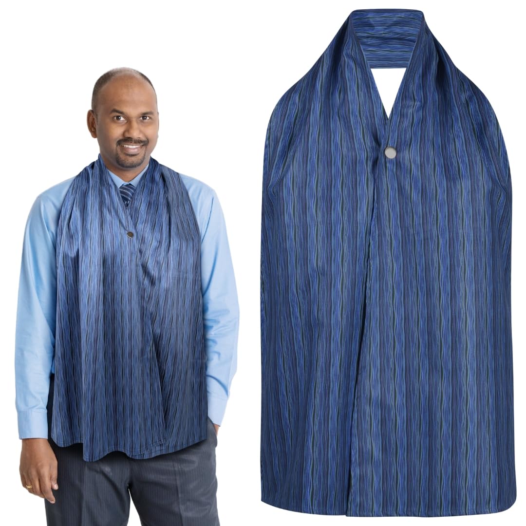 Designed to DineAdult Bib Scarf - Dignified Alternative to Adult Bibs | Washable and Reusable Clothing Protectors | Adult Bibs for Eating