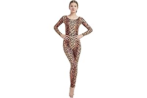 Tiger Print Full-Body Spandex Zentai Unitard