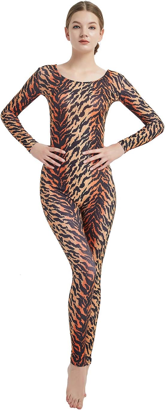 Womens Long Sleeve One Piece Jumpsuit Spandex Zentai Unitard