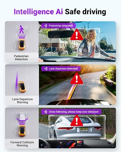 Vantrue S1 Pro Max 4K+4K(2160P+2160P) Dash Cam Front and Rear, Dual Dash Camera with Starvis2 HDR PlatePix Night Vision, 5GHz WiFi, GPS, 24 Hours Parking Mode, Voice Control, Dashcam Support 1TB - 3