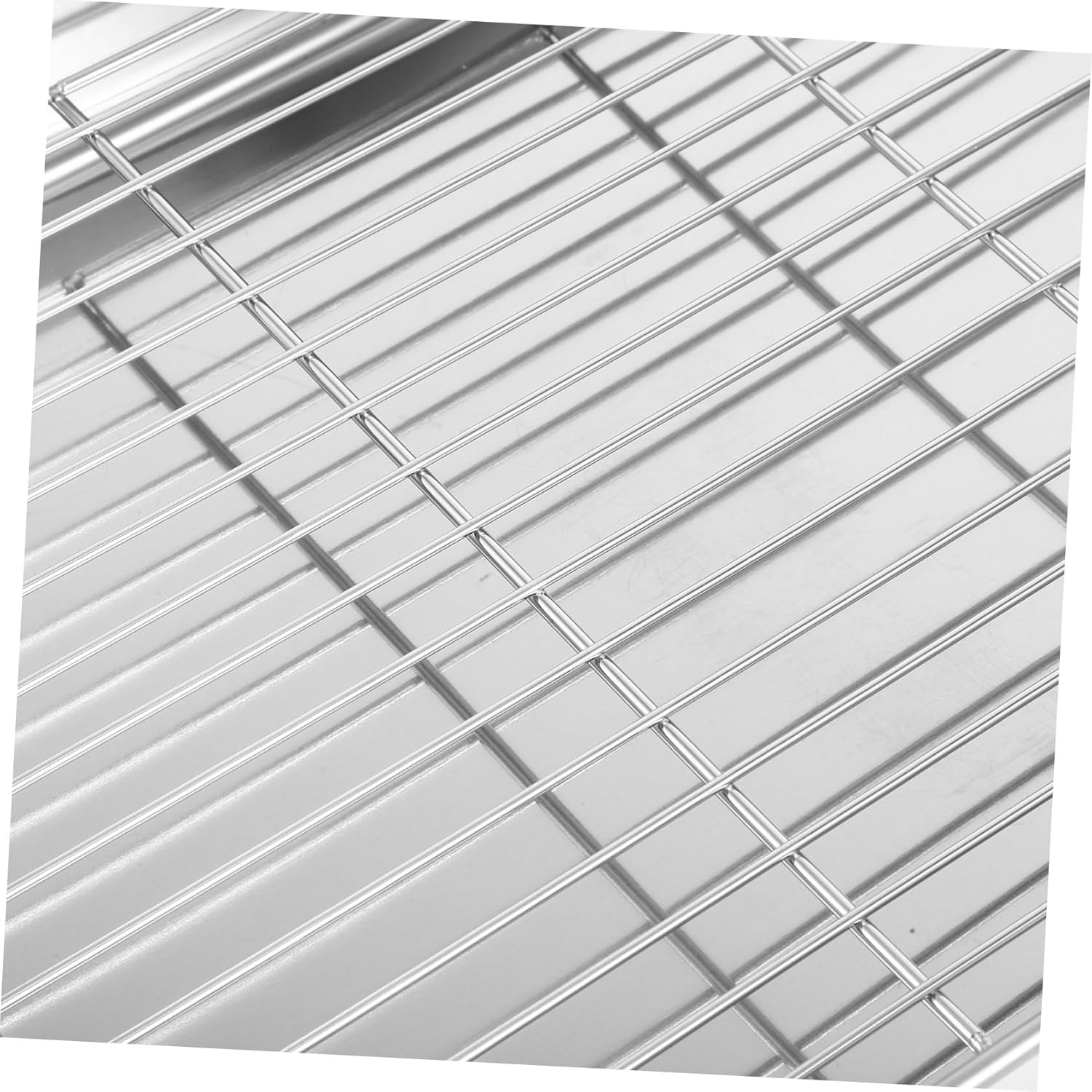 Rectangular Stainless Steel Baking Pan Rack Versatile Cooking and Roasting Accessory for Kitchen and Bbq Includes Baking and Cooling Rack
