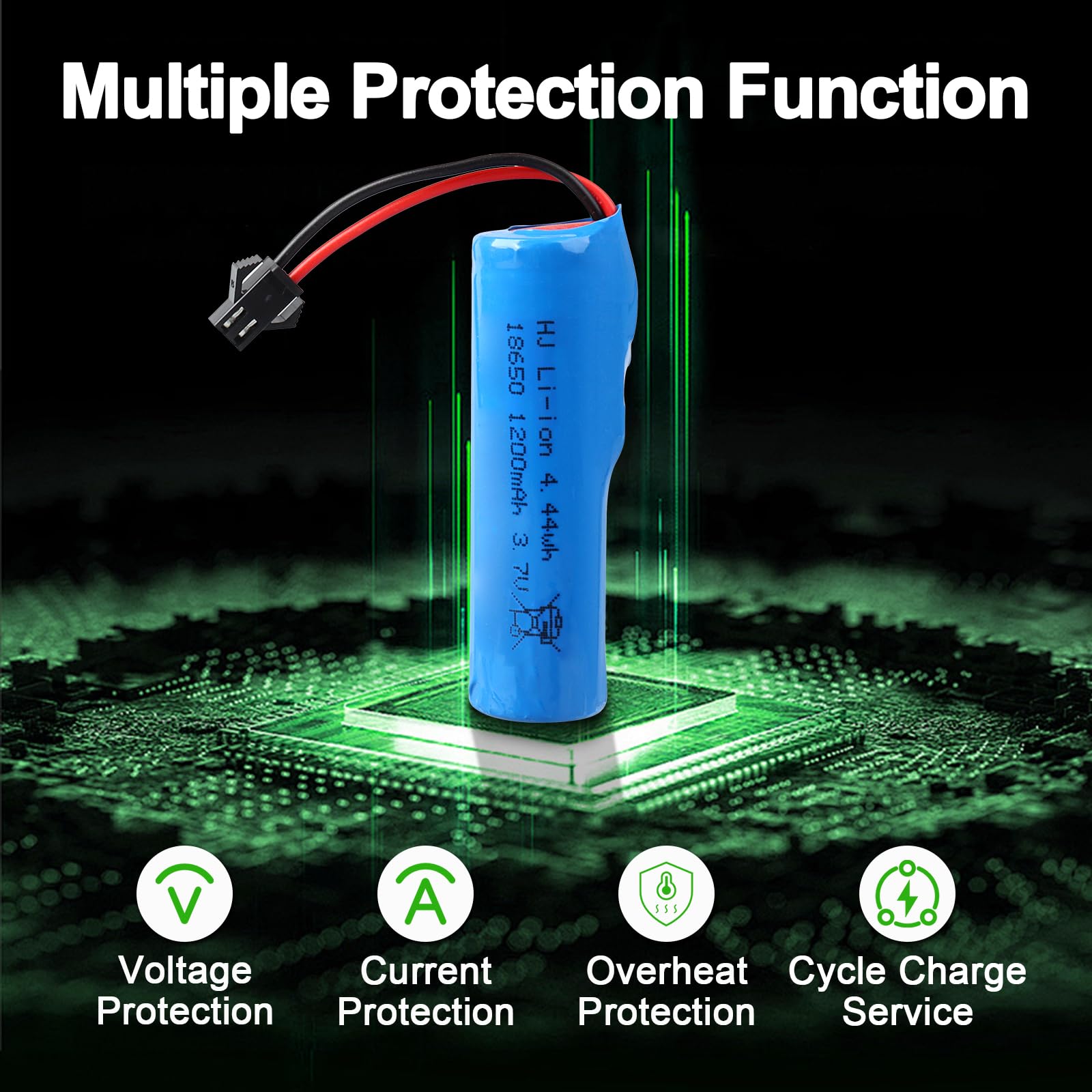 2 sztuki 3,7 V, 1200 mAh, akumulator litowo-jonowy, gniazdo SM-2P z kablem USB, kompatybilne z samochodami terenowymi RC, ciężarówkami, czołgami, robotami i pojazdami zdalnie sterowanymi 14500 i 18650