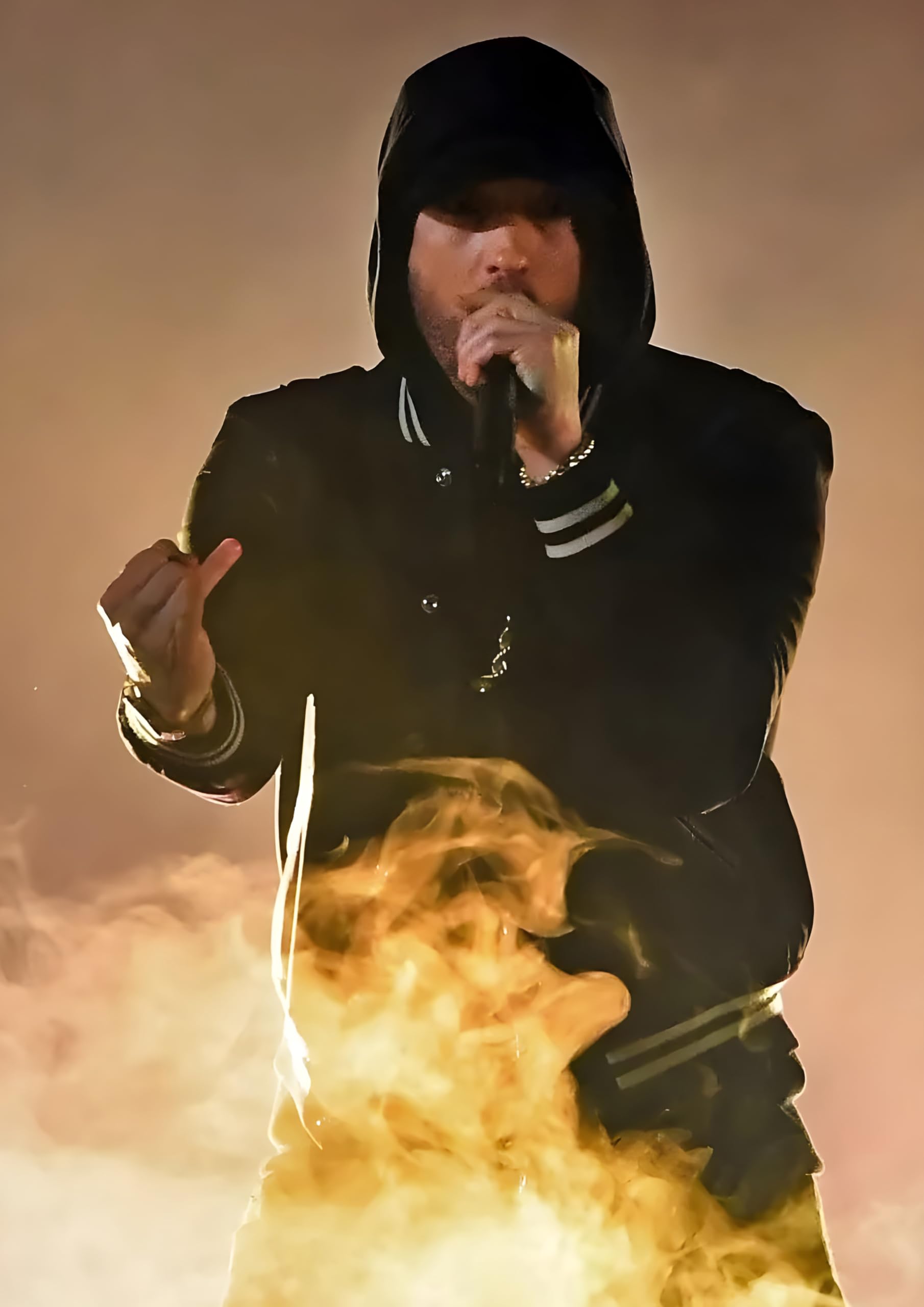Multicolor Eminem Poster 8 Miles Marshall Mathers Photo Rap Hip Hop Wall Art Picture A4