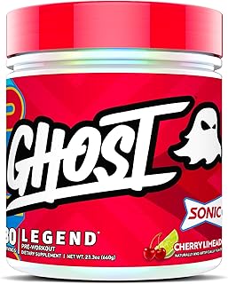 GHOST Legend Pre-Workout Powder, Sonic Cherry Limeade - 30 Servings – Pre-Workout for Men & Women with Choline, L-Citrulli...