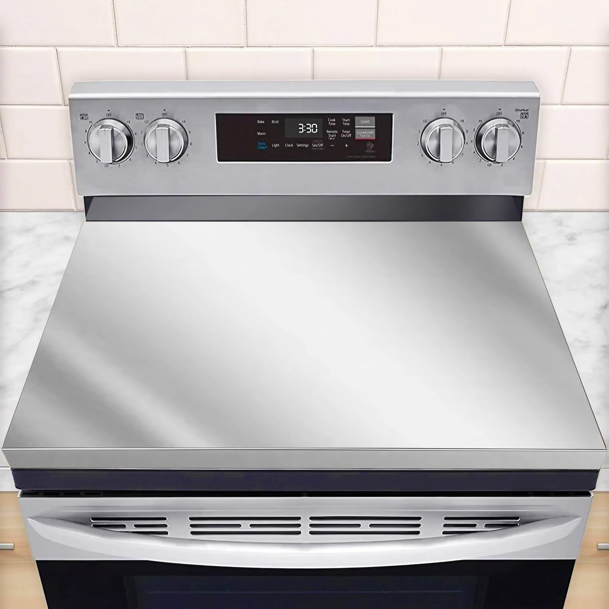 Prolee Gas Stove Cover Stainless Steel, Noddle board Stovetop Cover for