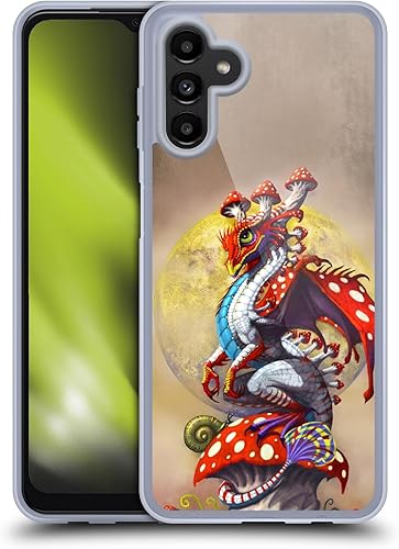 Head Case Designs Funda de gel suave con licencia oficial de Stanley Morrison Mushroom Garden Dragons 3 compatible con Samsung Galaxy A13 5G (2021)