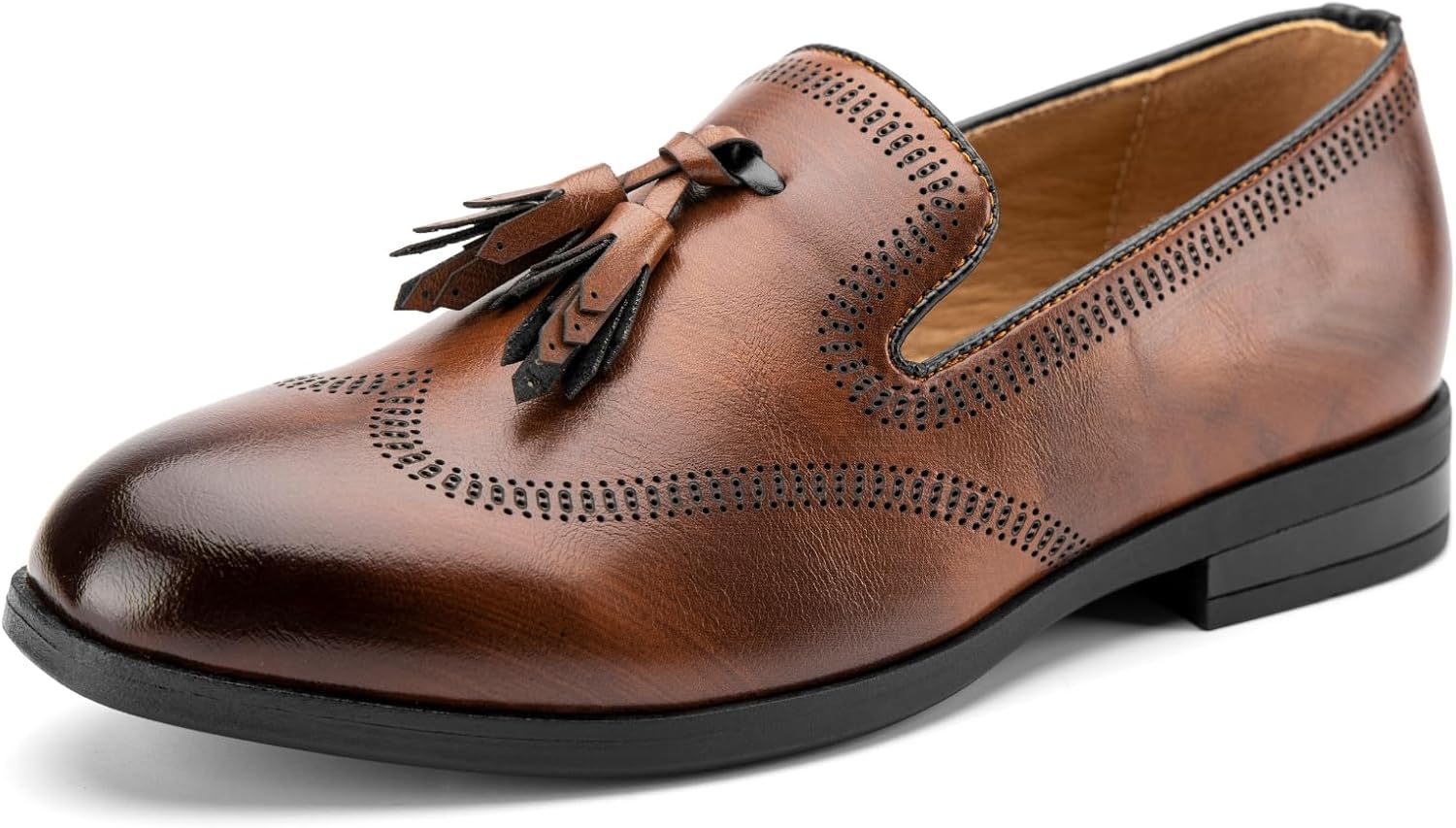 JITAI Boys Dress Leather Loafers - Slip-On Tuxedo Shoes for Formal Events, Prom, Luxury Moccasins, and Casual Wear