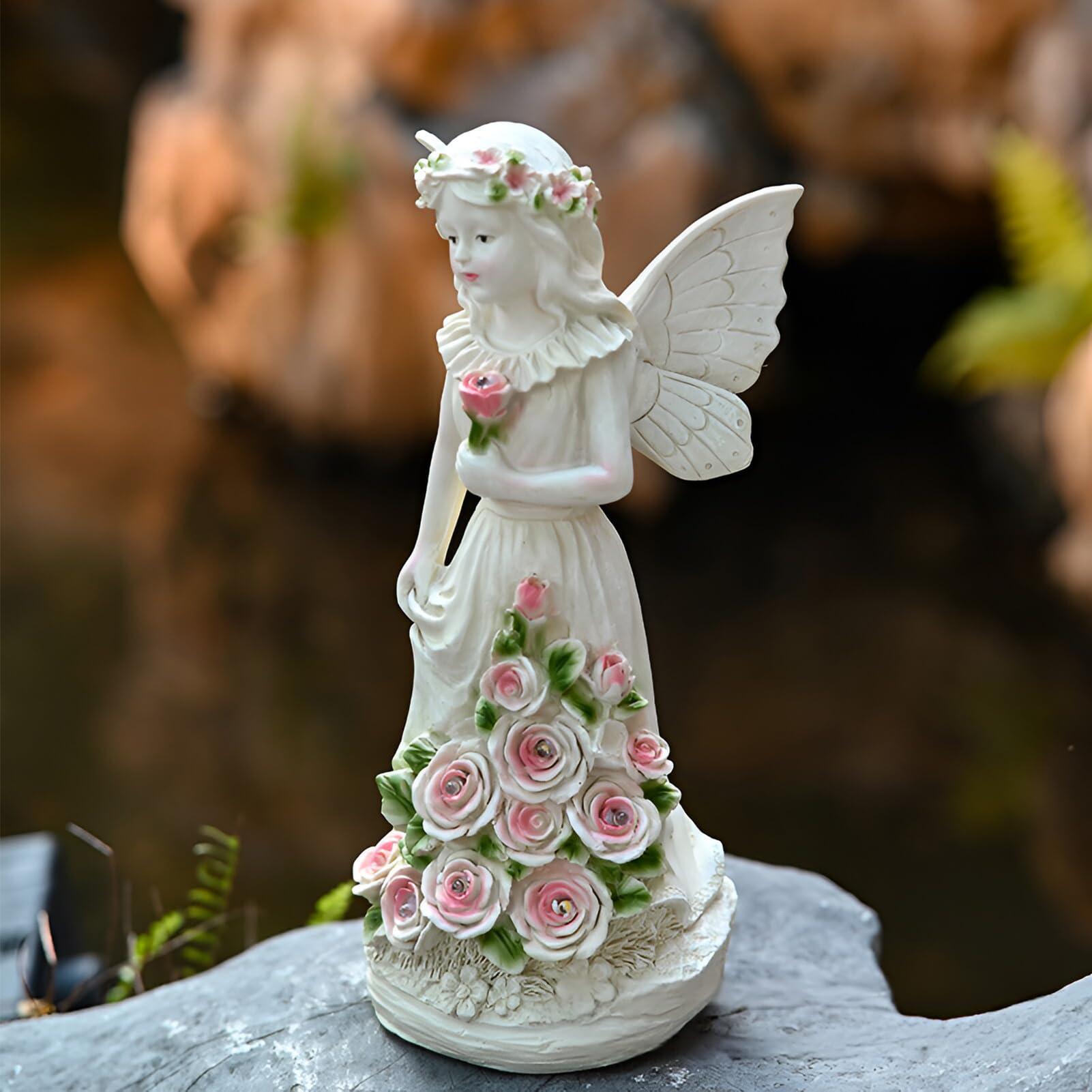 Statue de jardin d'ange solaire, statue d'ange gardien avec harpe LED, décoration funéraire résistante aux intempéries, décoration extérieure élégante | Leroy Merlin Statue de jardin d'ange solaire, statue d'ange gardien avec harpe LED, décoration funéraire résistante aux intempéries, décoration extérieure élégante | Leroy Merlin
