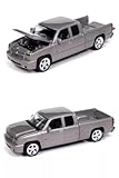 Auto World 2006 Chevy Silverado SS Silver Muscle Trucks Series 1&sol;64 Diecast Model Car by AWSP163