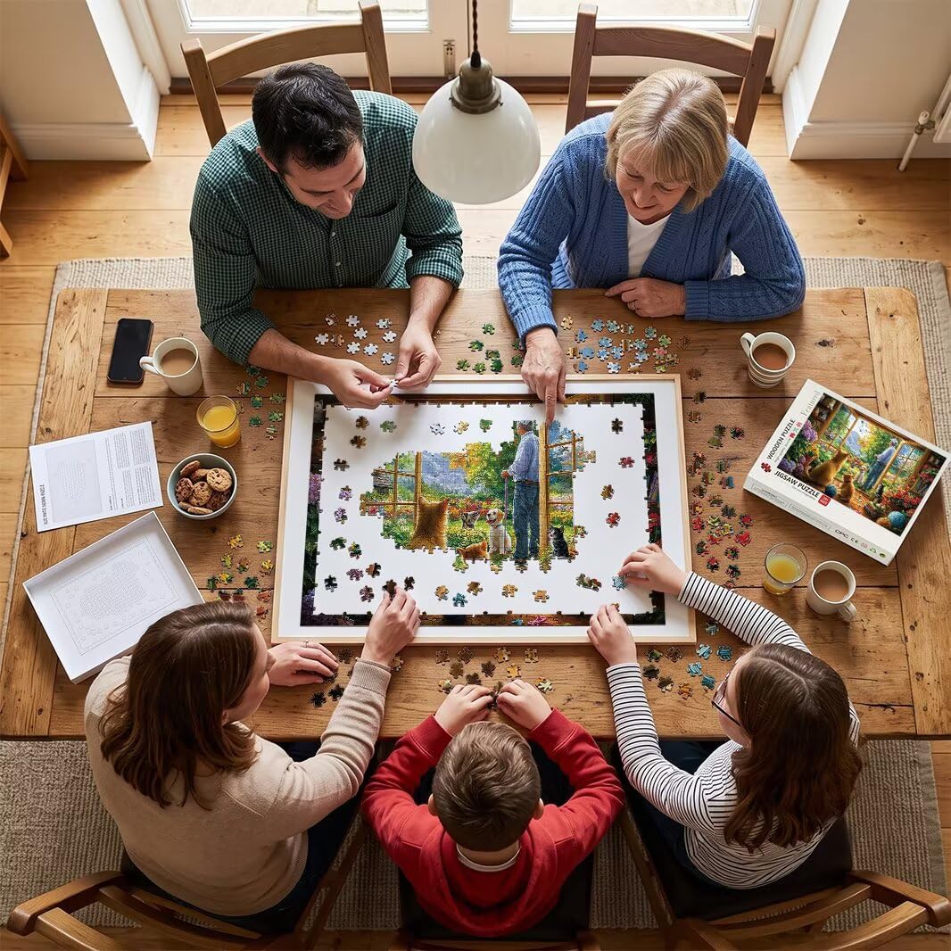 Puzzle 1000 Pezzi, Puzzle Giardino per Adulti, 70x50cm, Compact Box -4746
