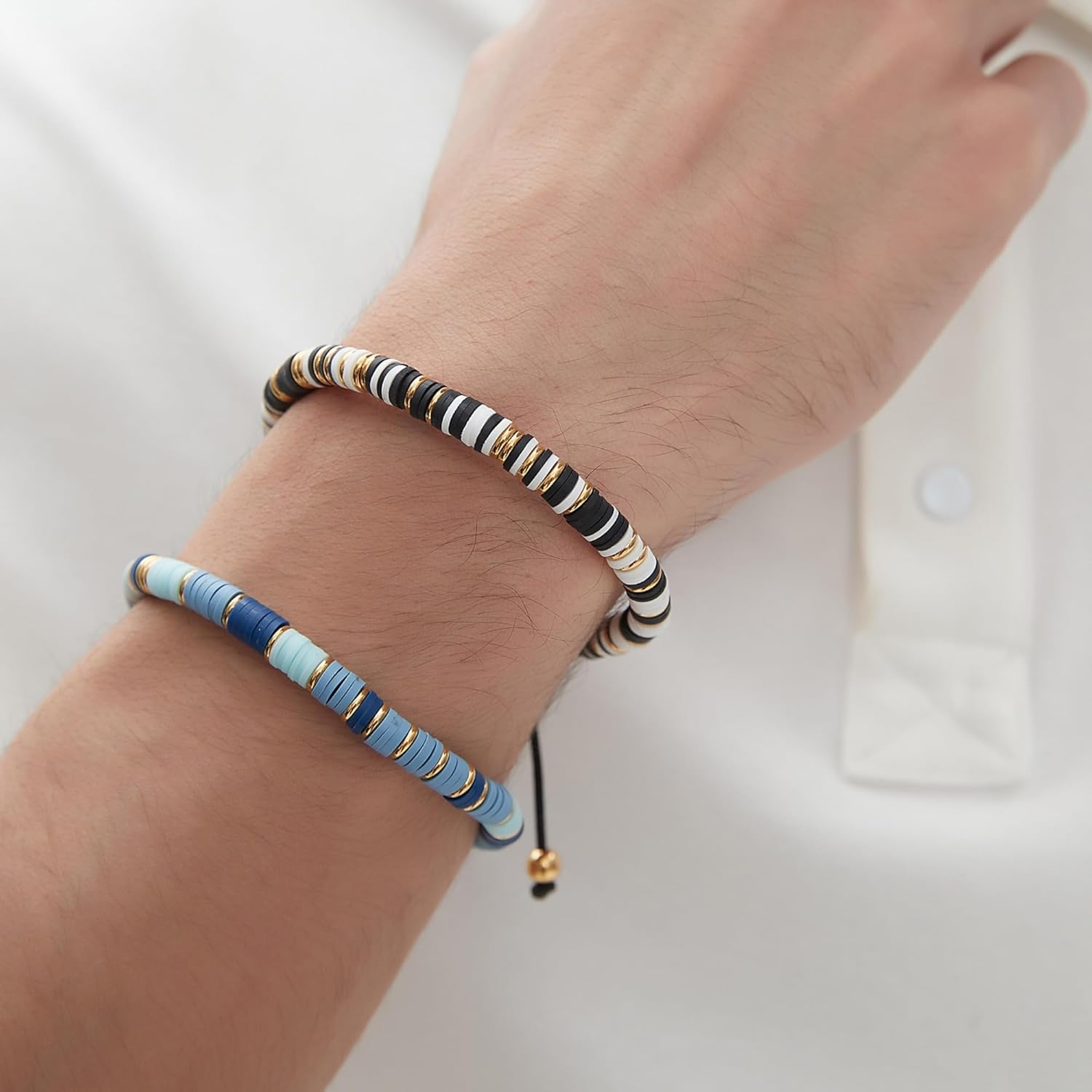 Gold-Plated Bracelets for Men 18K Gold Plated Franco Link Chain Stainless Steel Bracelet Adjustable Bracelet Mens Jewelry Birthday Gift - Image 2