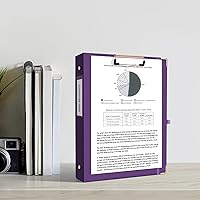 Vista 323 de Ospelelf Mini 3 Ring Binder, 2 Inch, Cute Pink Marble Binder for 5.5" x 8.5" with 5 Tab Dividers, File Folder Labels and Low Profile Clipboards