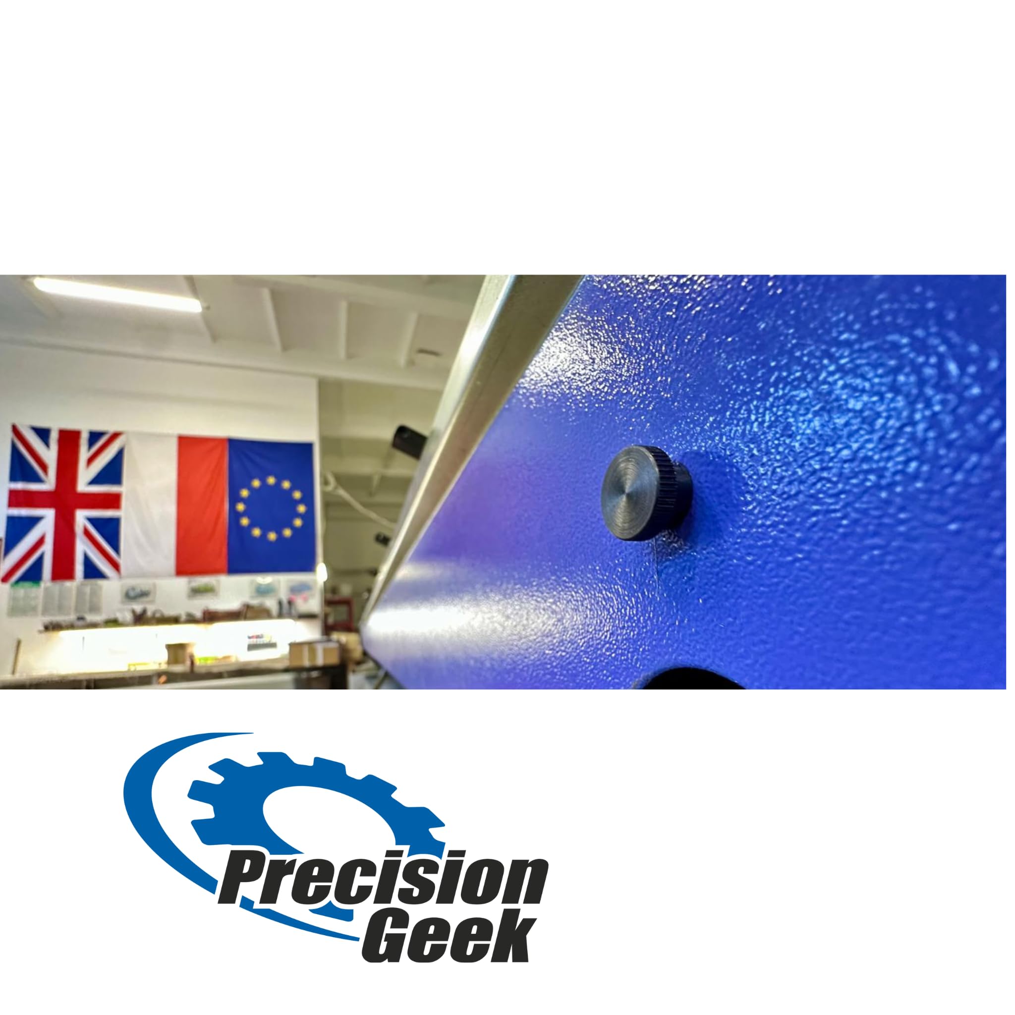 PrecisionGeek Blackened Steel Knurled Shoulder Thumb Screws M6×20 Mm