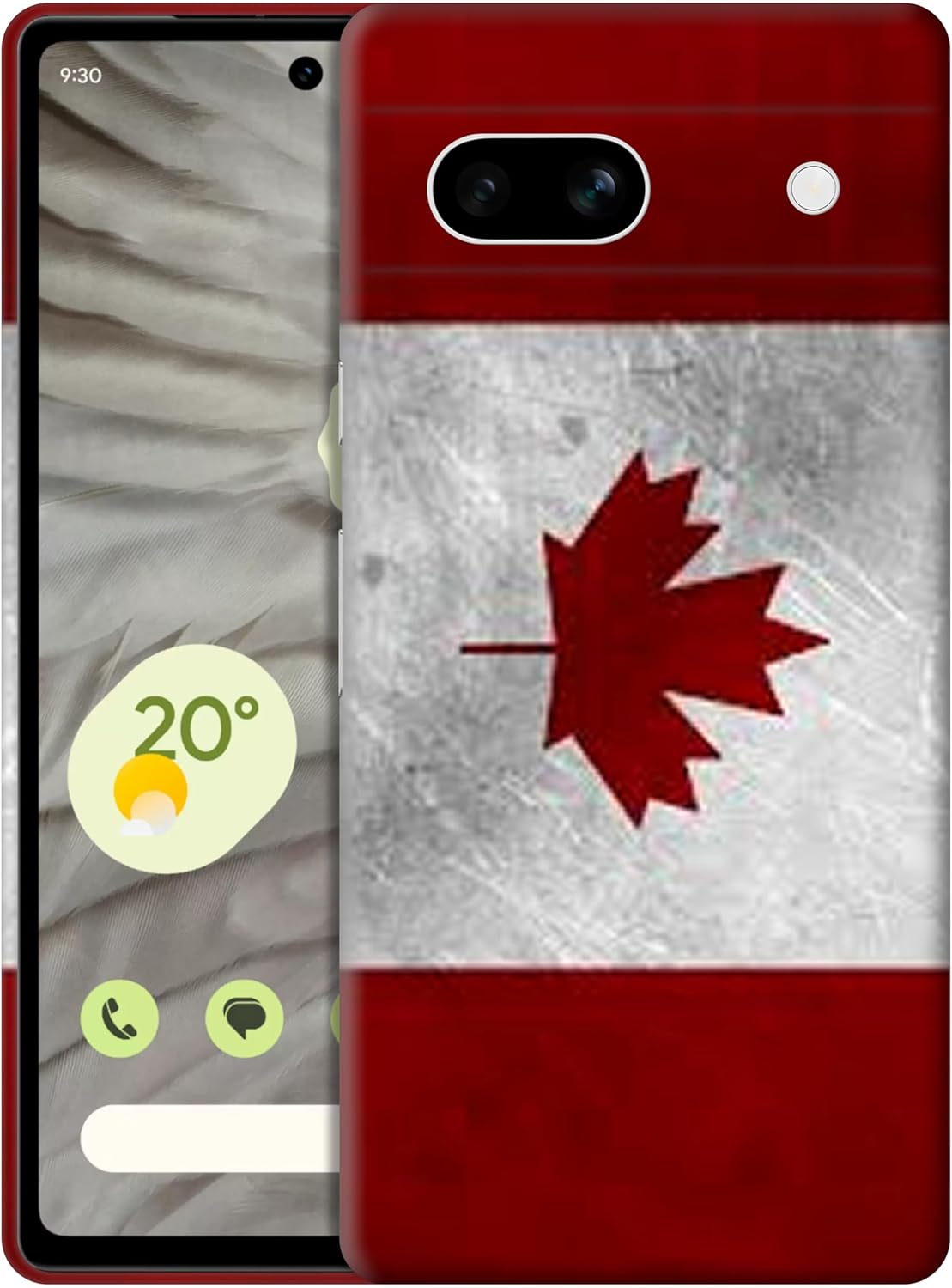 Canada Flag GlamCase for Google Pixel 7A 5G – Stylish Protective Snap