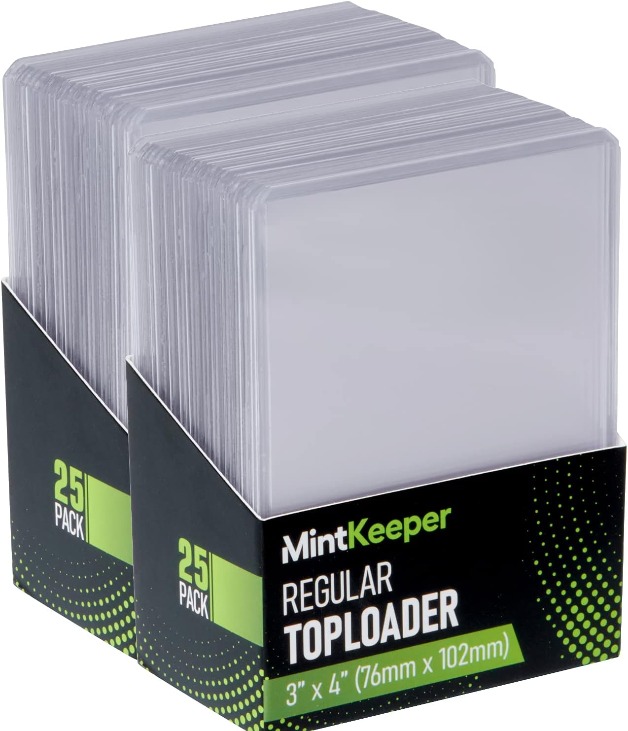 MintKeeper Top loaders Clear Hard Card 35pt Sleeves Compatible with Pokemon, Sports and MTG Toploaders (50 Pack)