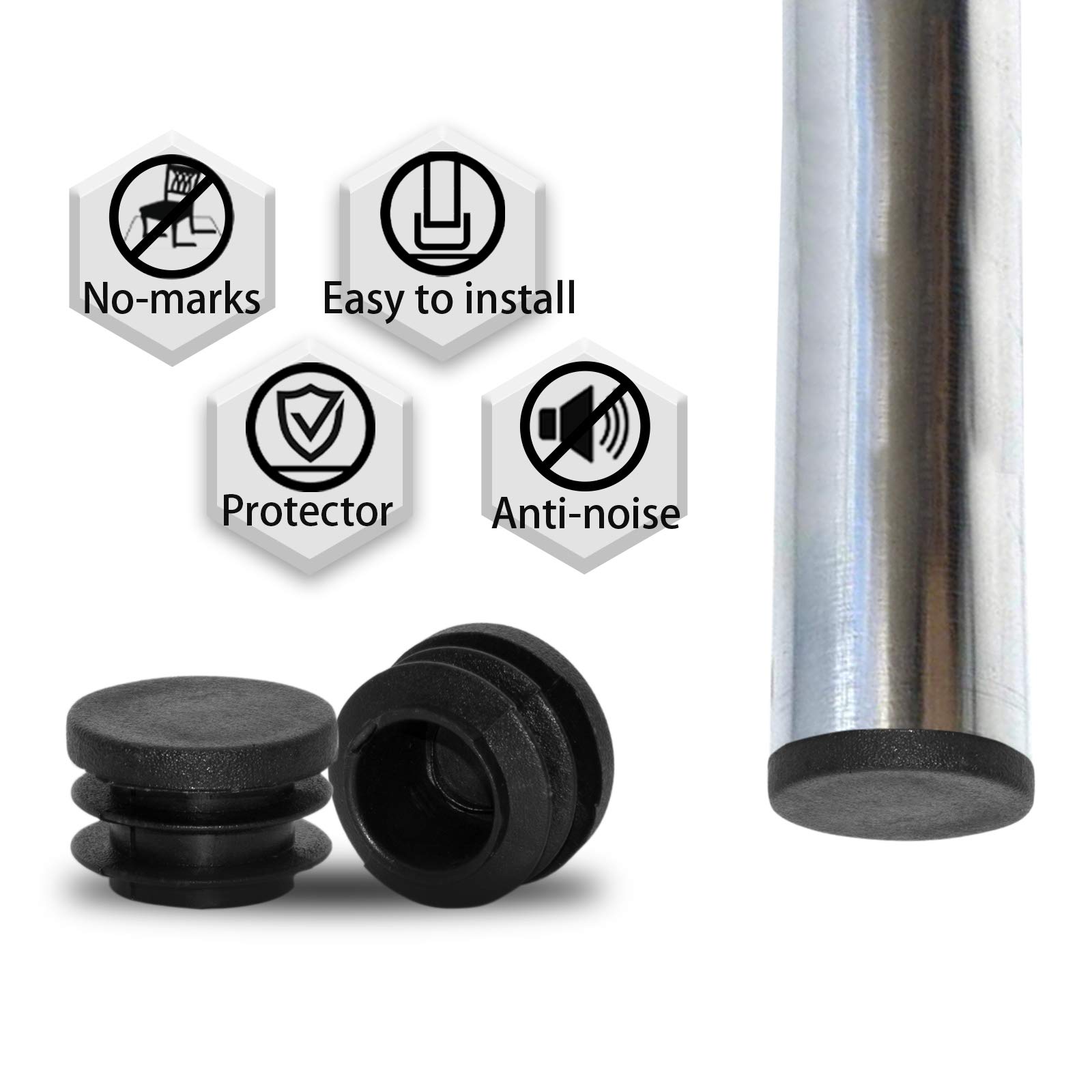 Flyshop 16 Stuks 38mm Ronde Plastic Pluggen Duurzame