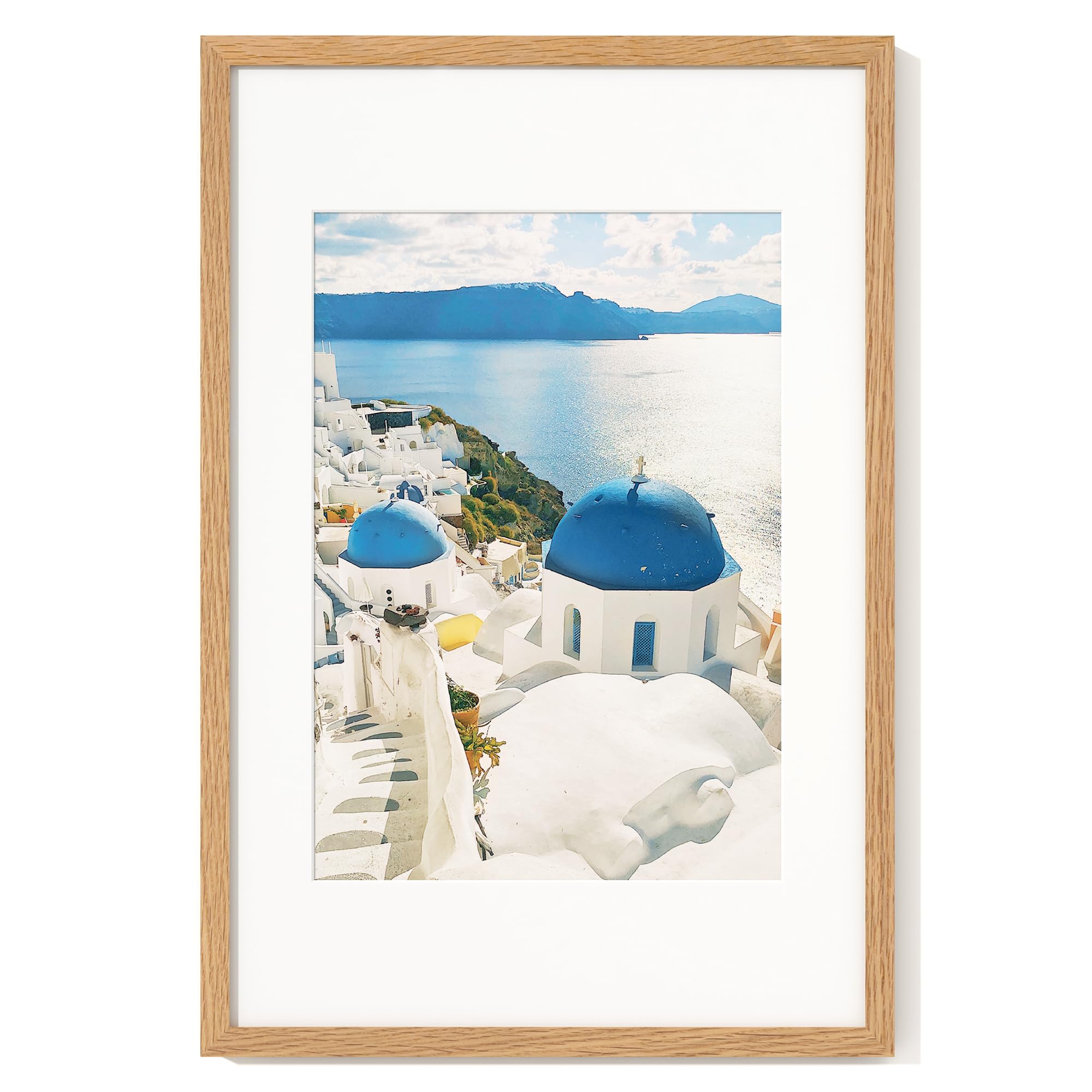 40x60 Picture Frame Oak, Wooden Poster Frame, Oak โ image 1