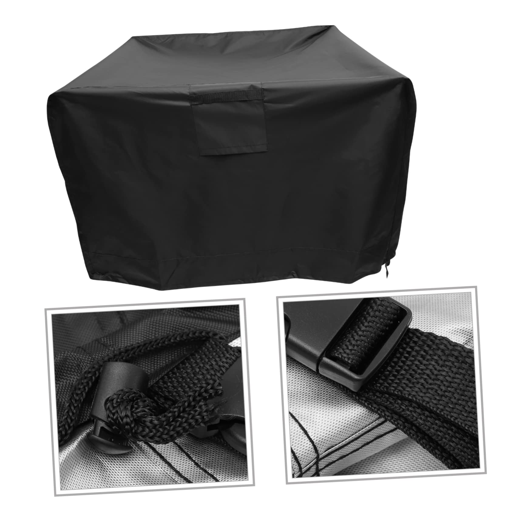 Grillabdeckung Feuerkorb 32x32x24 Zoll Oxford Gewebe mit Kordelzug Belüftung für Garten und Outdoor