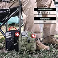 Vista 5 de EVERLIT Kit de supervivencia de 250 piezas de primeros auxilios IFAK EMT Molle Kit de supervivencia para equipos al aire libre, kits de emergencia