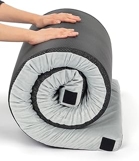 Camping-Matratze, tragbare Isomatte für Erwachsene, maschinenwaschbar, Campingbettunterlagen zum Schlafen, 190,5 cm D x 63,5 cm B x 6,3 cm H, mit Tragetasche