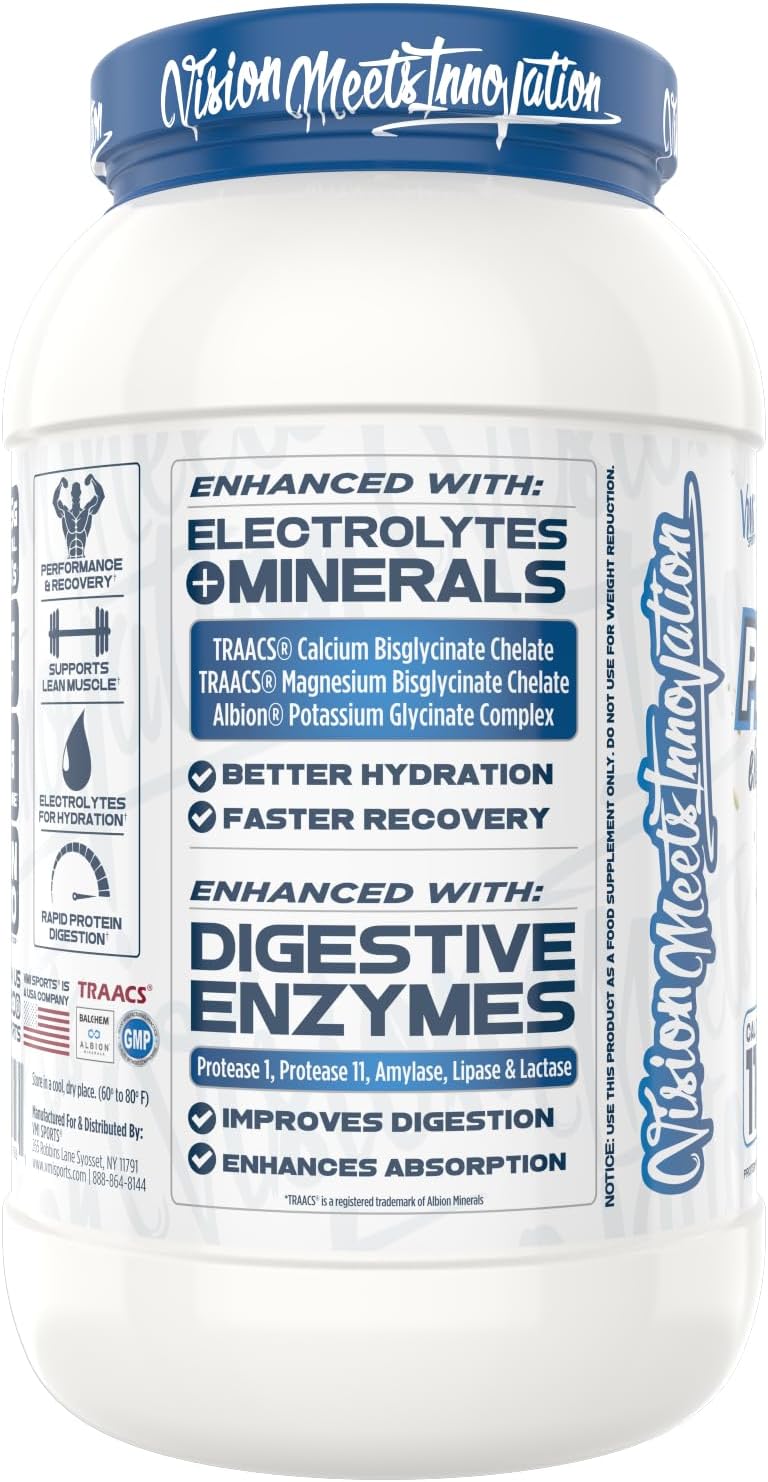 VMI Sports | ProtoLyte Whey Isolate Protein Powder | Low Calorie Whey Protein Powder for Weight Loss | Protein Powder for Muscle Gain | Digestive Enzymes | Non-GMO (Milk and Cookies, 1.6 Pounds) image 6