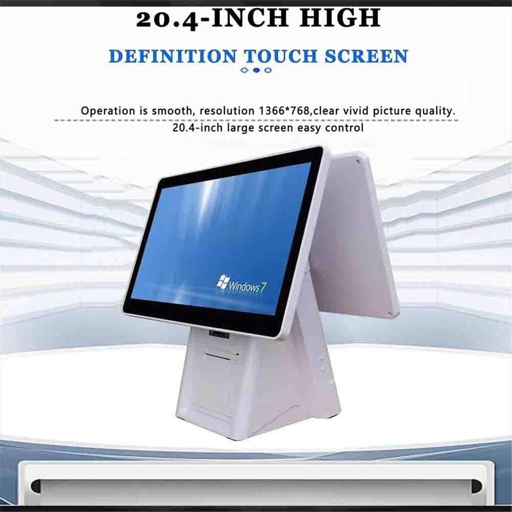 Sistema POS touch screen, sistema operativo Windows, 8 GB di RAM, SSD da 128 GB per operazioni di vendita al dettaglio e ristorante