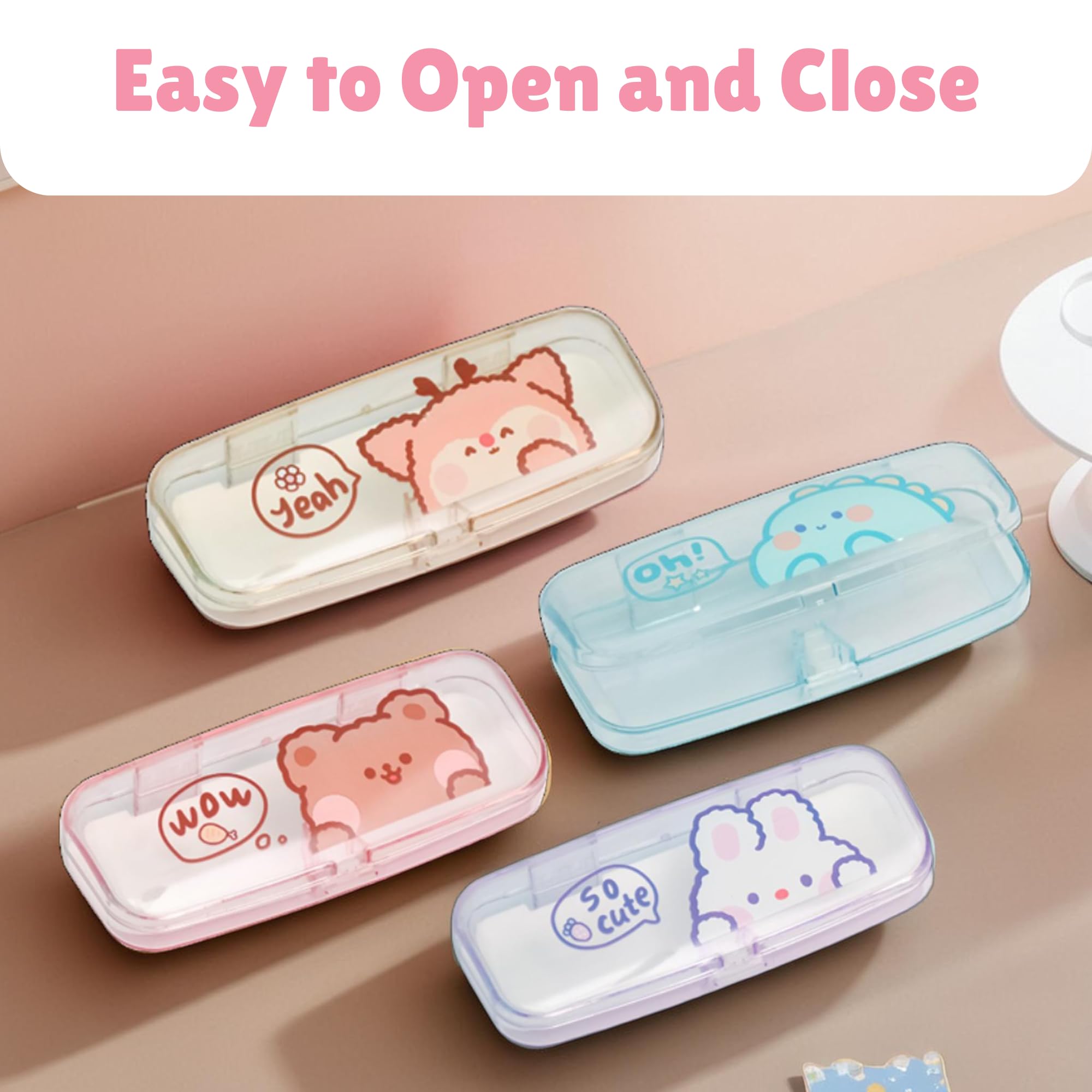 THE LITTLE LOOKERS Specs Holder for Kids | Spectacle Cover | Glasses Box for Kids | Goggles Organizer Box | Assorted Print and Color (1) - Image 6 thumbnail