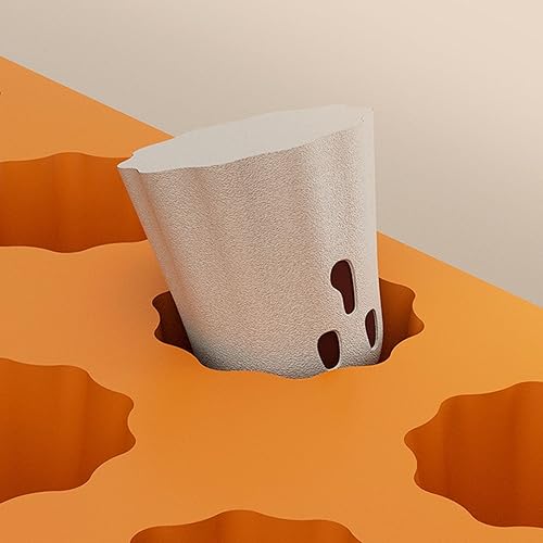 Miniatura 5 de Luqeeg 2 moldes 3D de caramelo fantasma, molde de silicona de 8 cavidades, antiadherente fácil de desmoldar, decoraciones de Halloween de grado