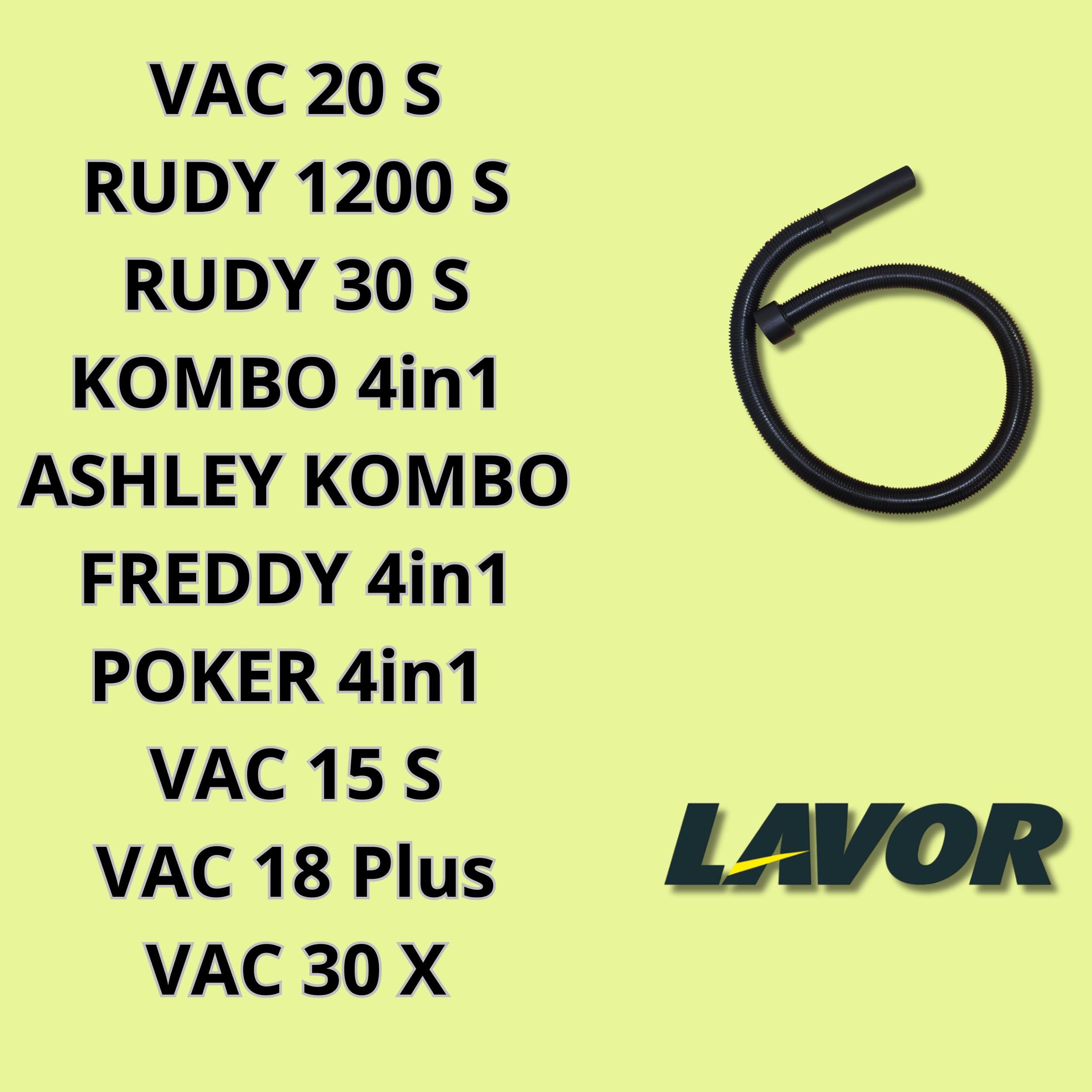 Tubo Aspirapolvere 1,5 m Ø40 in Plastica con Bocchetta 15 cm – Made in Italy – Compatibile con Aspiratutto Freddy 4in1, Kombo 4 in1, Poker 4in1, Rudy 1200 S, Vac 18 Plus, Vac 20 S