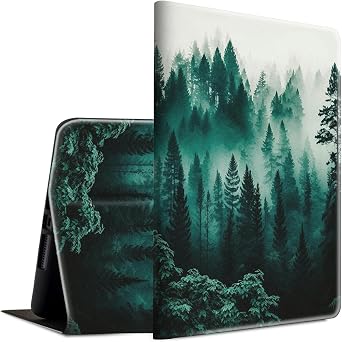 for iPad Air 13 inch Case 2024 M2 Lightweight Adjustable Stand Smart Protective Cover with Auto Wake/Sleep Tablet Case for iPad Air 13 inch 2024 Release - Green Forest