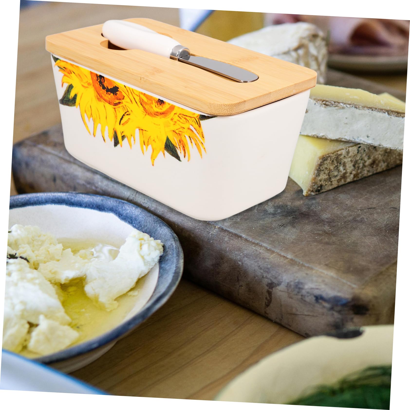 Amazon | HOLIDYOYO セラミックチーズボックス バターケースカッター