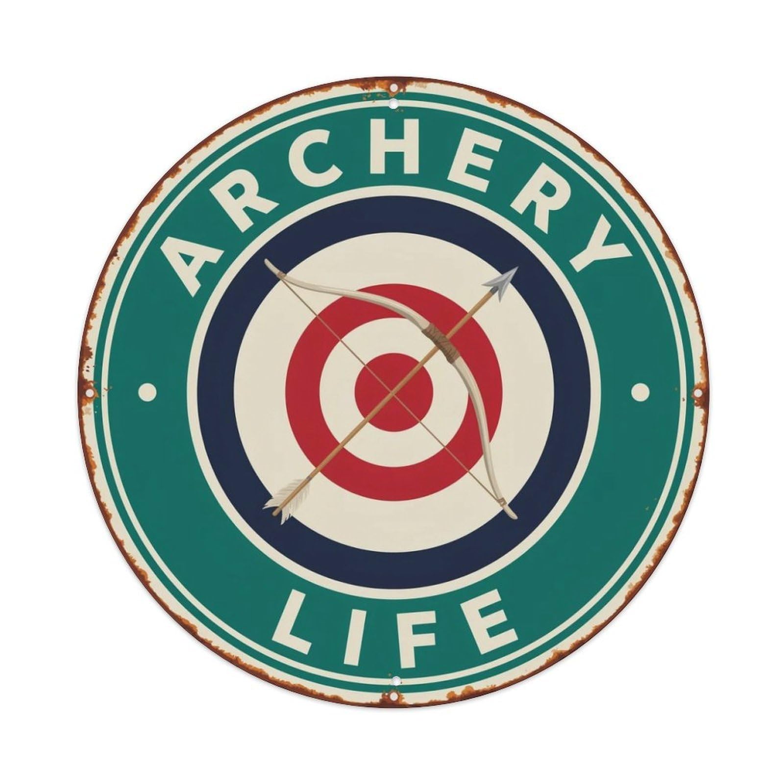 Archery Life Metal Tin Sign Plaque