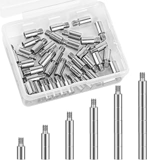 40Pcs Scrapbook Extension Posts Album Accessories Extension Post Replacement Extension Screws Posts for Binding Extending Scrapbook Photo Album Refill Pages 5×12mm