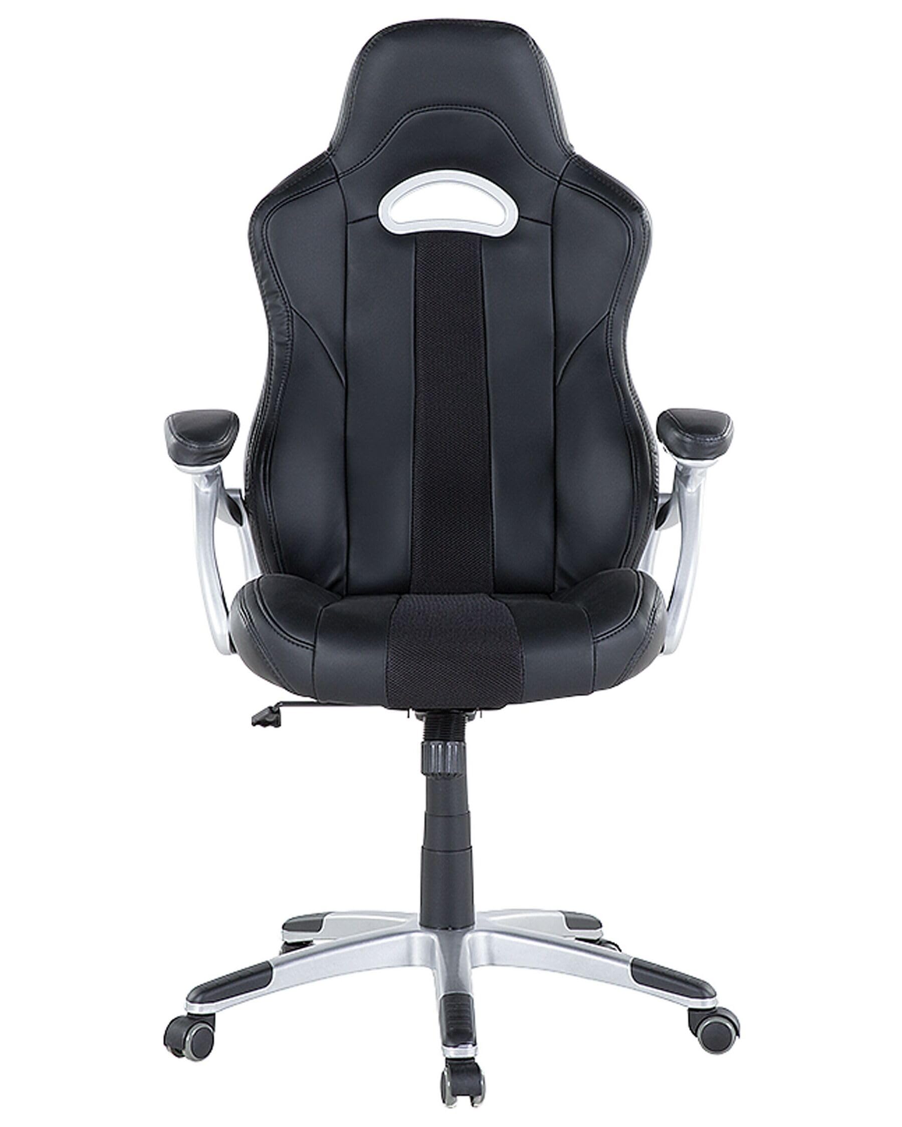 Bürostuhl Höhenverstellbar Ergonomisch Chefsessel Gaming Stuhl, Schreibtischstuhl Homeoffice Drehstuhl 150kg Belastbar, Office Chair Computerstuhl Kunstleder Arbeitsstuhl Bürosessel Bürodrehstuhl