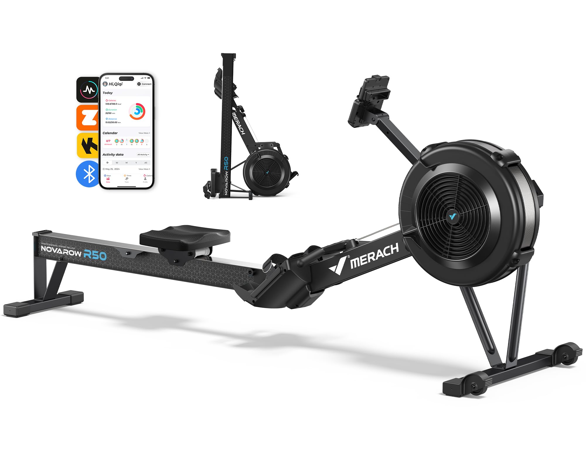 MERACH R50 Máquina de Remo para casa con Resistencia de Aire