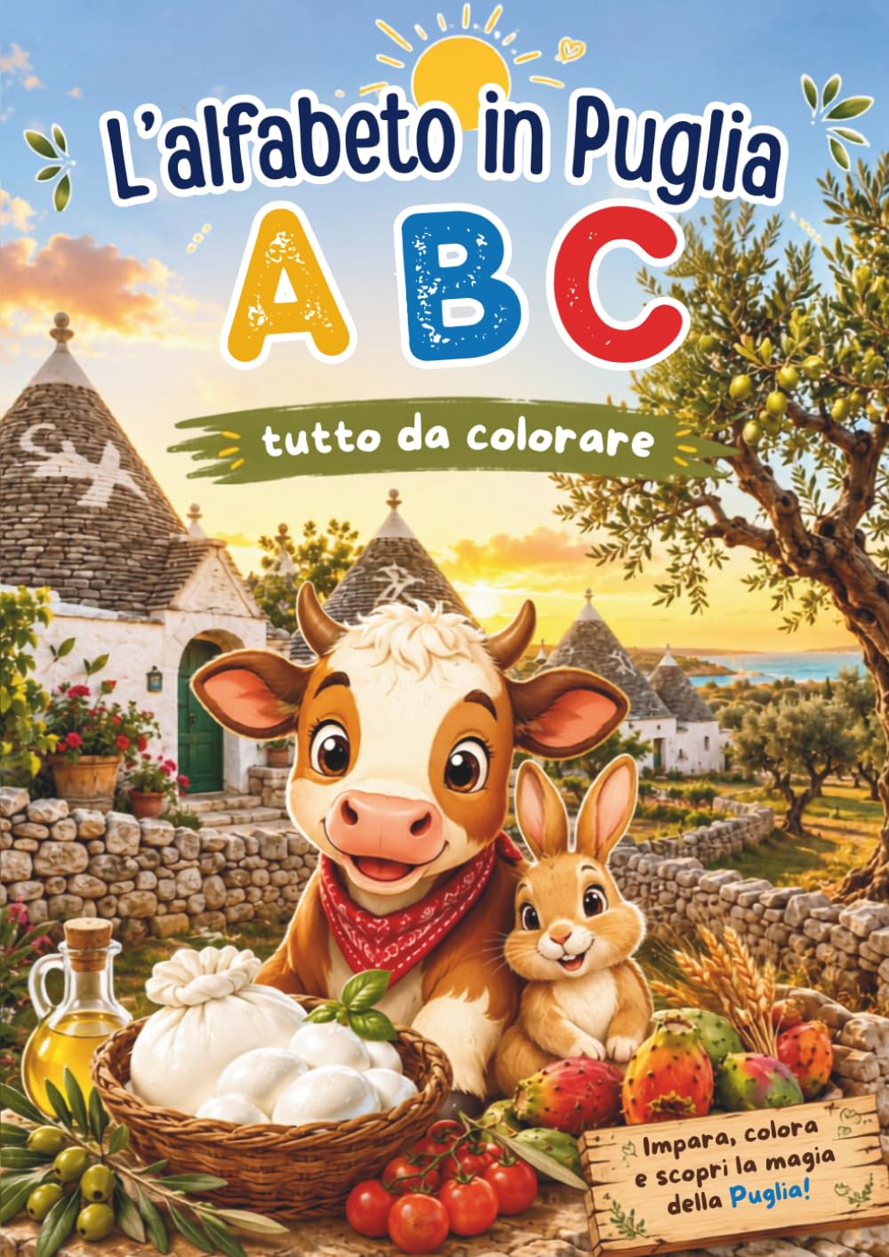 L'alfabeto in Puglia: Tutto da colorare