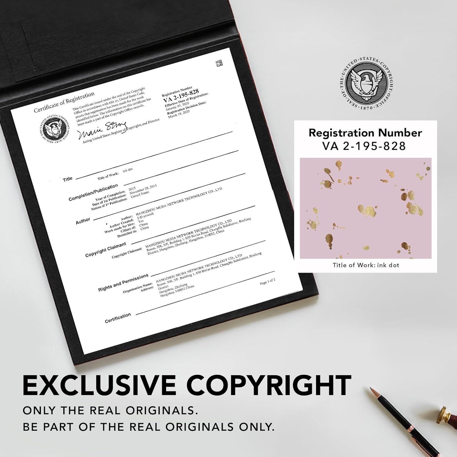 Deconovo Pink Blackout Curtains for Living Room, Curtains & Drapes with Foil Dots Printed, Window Curtains 72 Inches Long with Grommet, 52WX72L Inch, Pink Lavender, 2 Panels