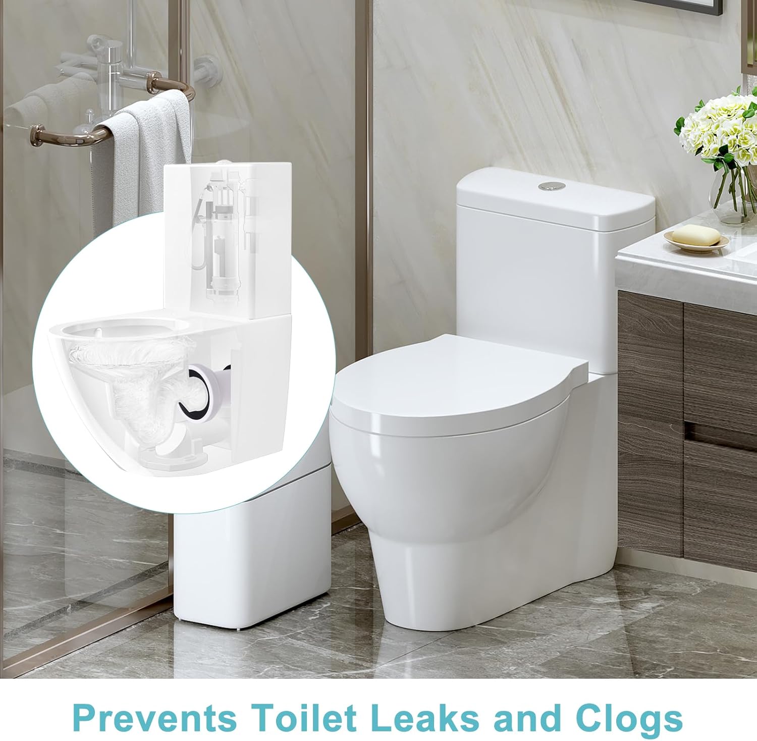 Toilet Drain Pipe Adapter,Bathroom Toilet Connector Part for Plastic Sewer Drain Pipe Installation Seal Accessories