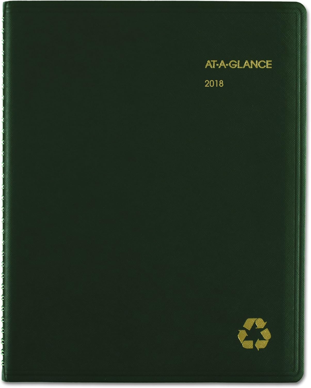 AT-A-GLANCE 70950G60 Recycled Weekly/Monthly Classic Appointment Book, 8 1/4 x 10 7/8, Green, 2016