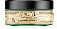 Vista 207 de Dixie Belle Paint Company - Pintura con acabado de tiza para muebles, color blanco lino (Drop Cloth), 8 fl oz, pintura mineral color blanco lino mate