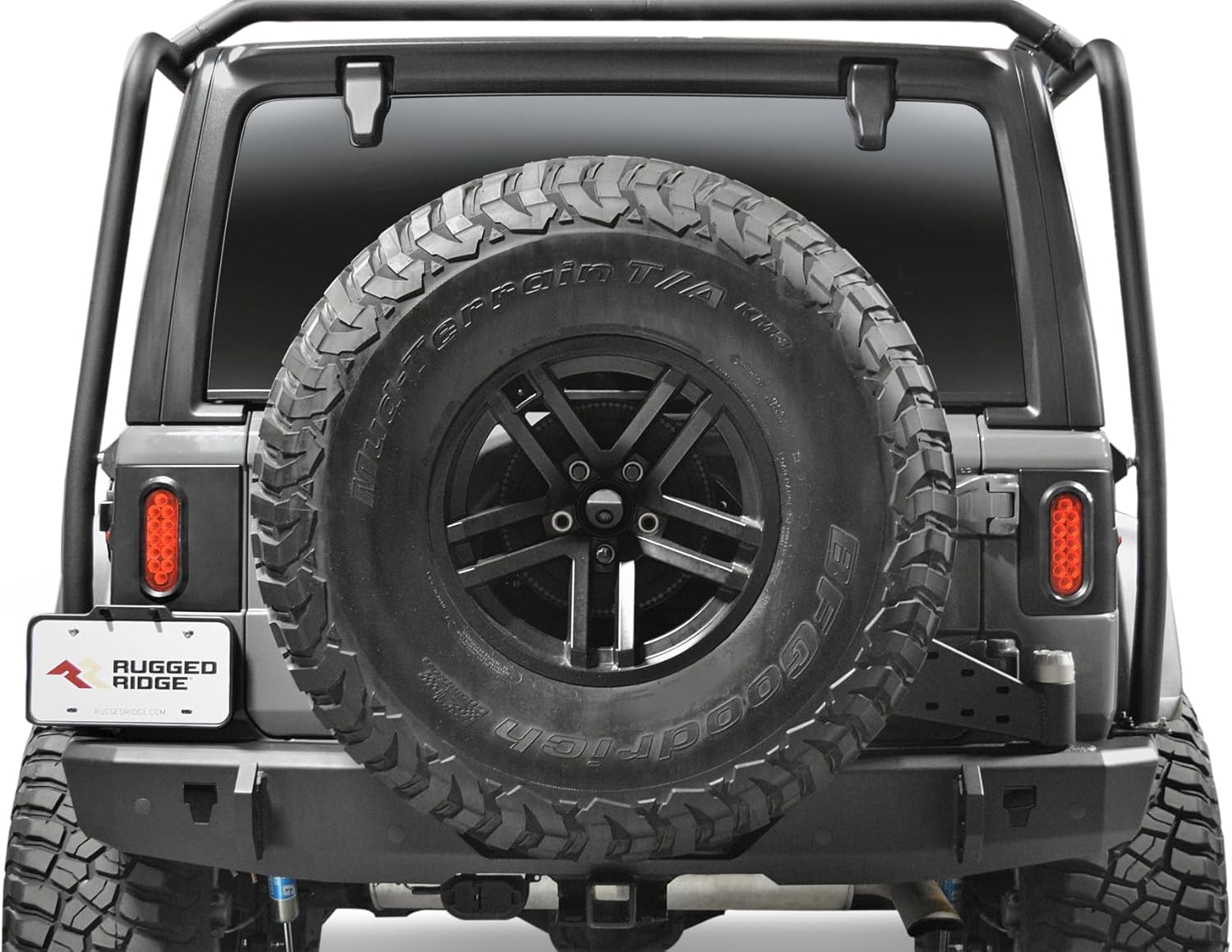 Rugged Ridge Off-Road Armor Tail Light | Flush Mount, Thermoplastic, Black | 11652.01 | Fits 2018-2024 Jeep Wrangler JL