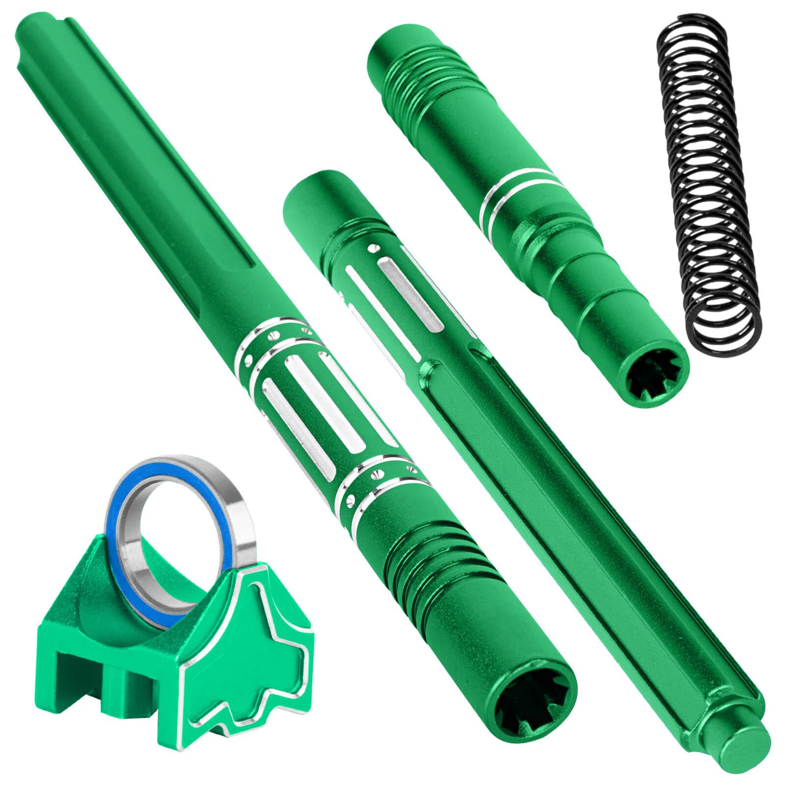 BRCatWPark Center Driveshaft Axles & High Speed Support Set Upgrades Part for 1/10 Big Rock/Granite/Senton 3S & Mega550,1/8 Typhon/Infraction 3S & Mega550,RC Aluminum Drive Shaft Hops Up,Green