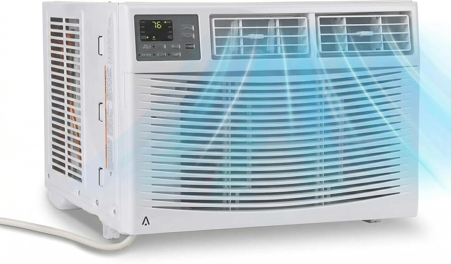 12000 BTU Window Air Conditioner | Cools up to 550 Sq. Ft. - WiFi Enabled with Remote App Control, Ultra Quiet & Energy Efficient Window AC Unit | Perfect for Apartment, Living Room, White