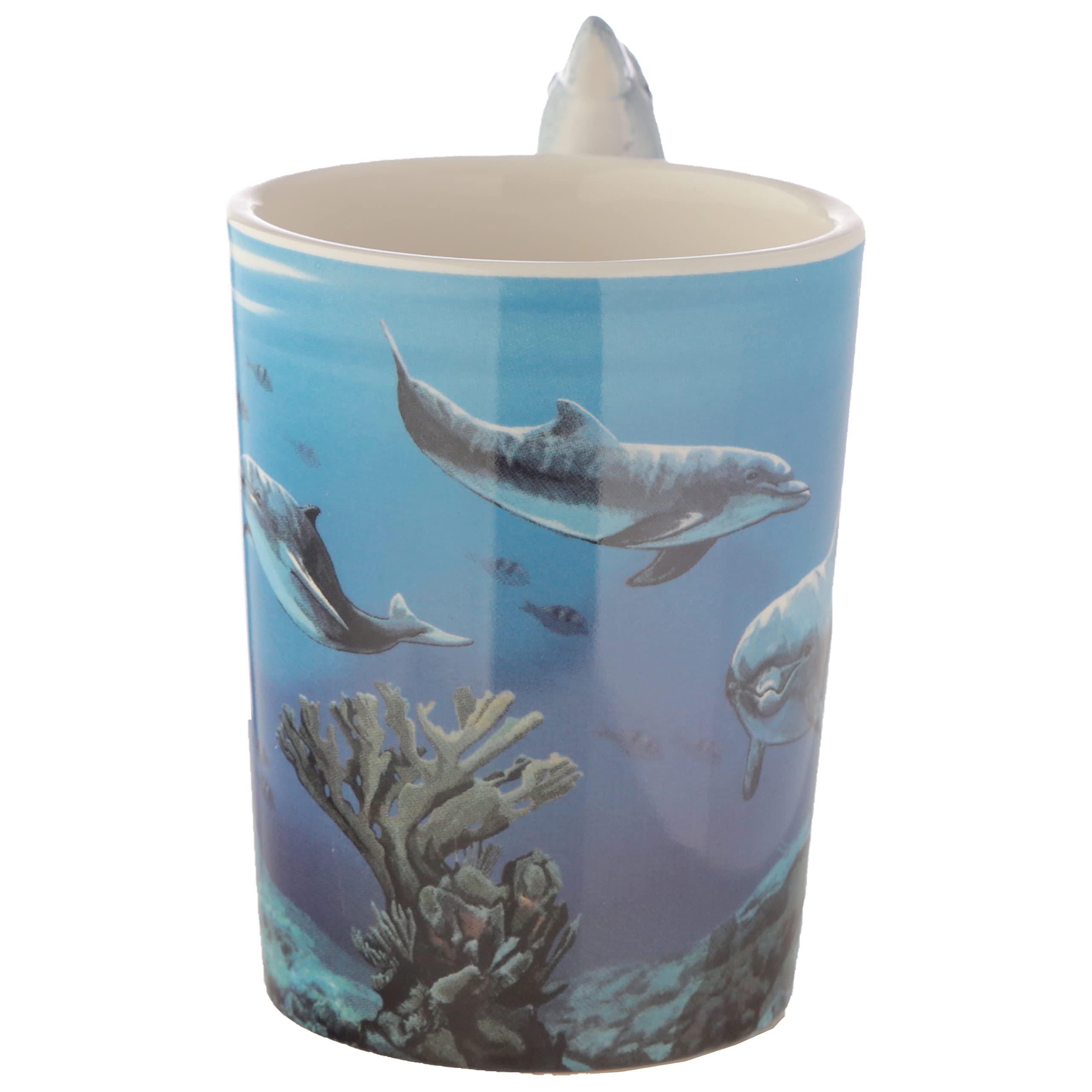 Amazon.com: Puckator SMUG20 Mug with Dolphin Handle, 8.5 x 13 x