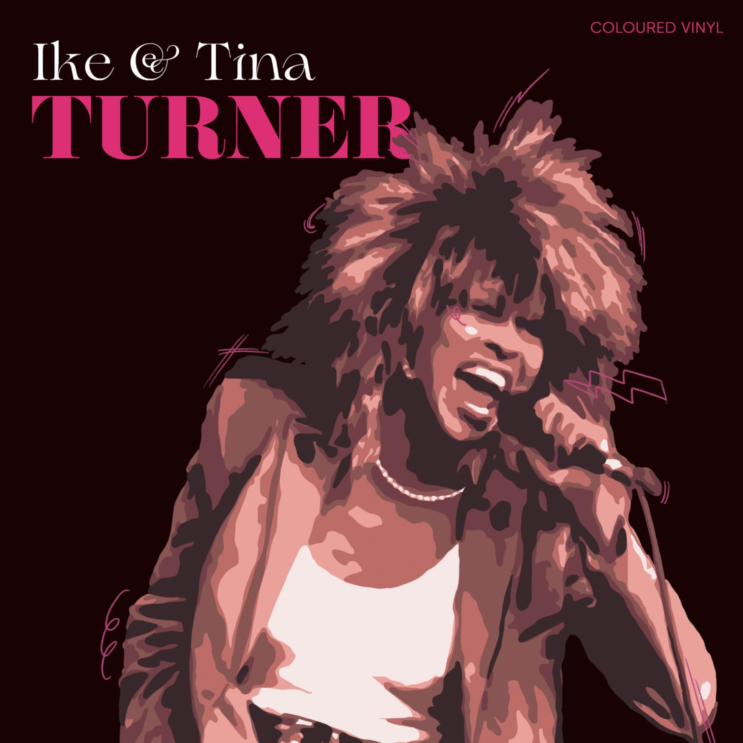 halidon Ike & Tina Turner Vinyl Bunt, Lila marmoriert Transparent