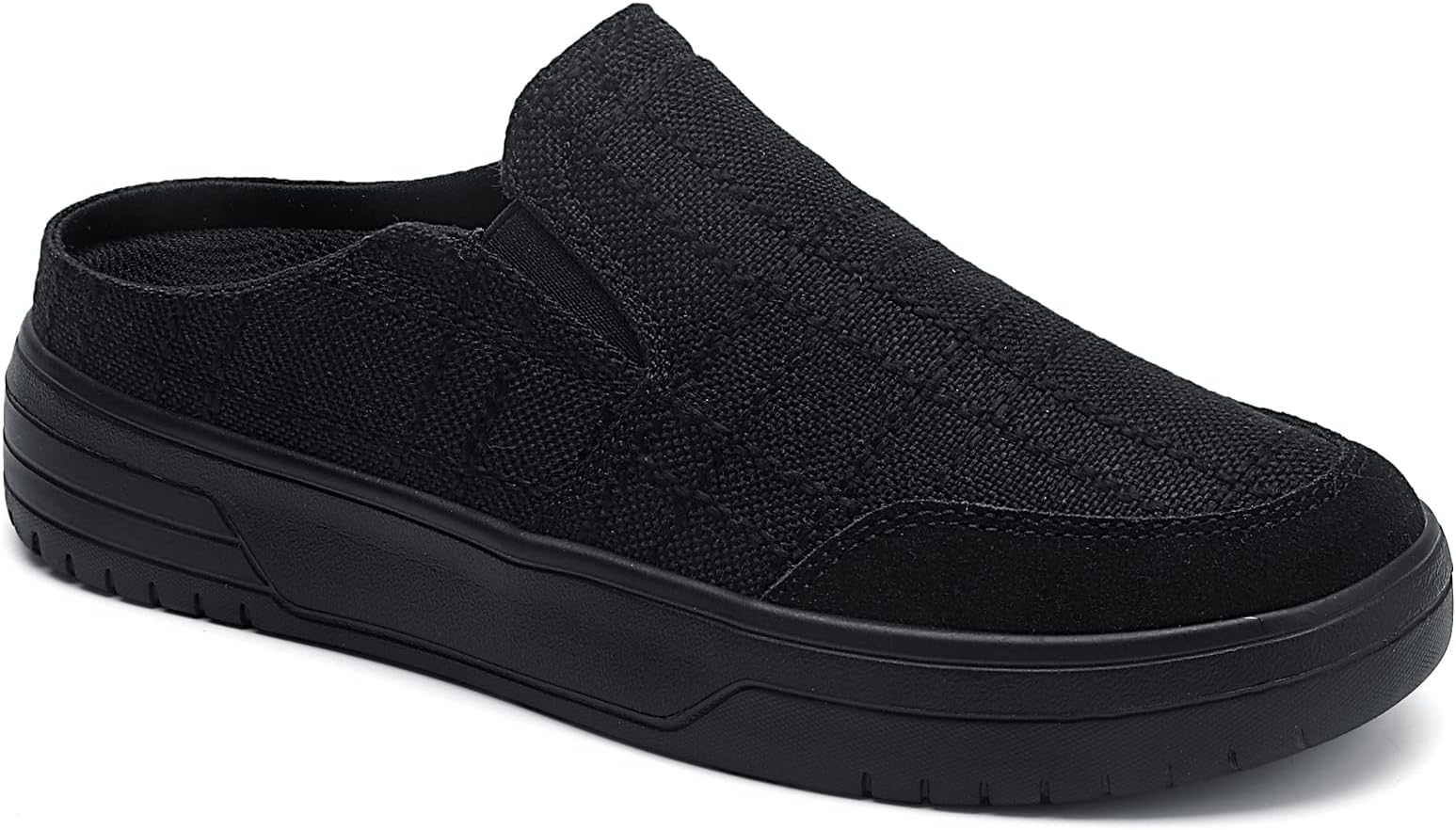 Women's Orthopedic Shoes Arch Support Slippers for Plantar Fasciitis Diabetic Casual Slip On Mules Comfortable Walking Canvas Loafer