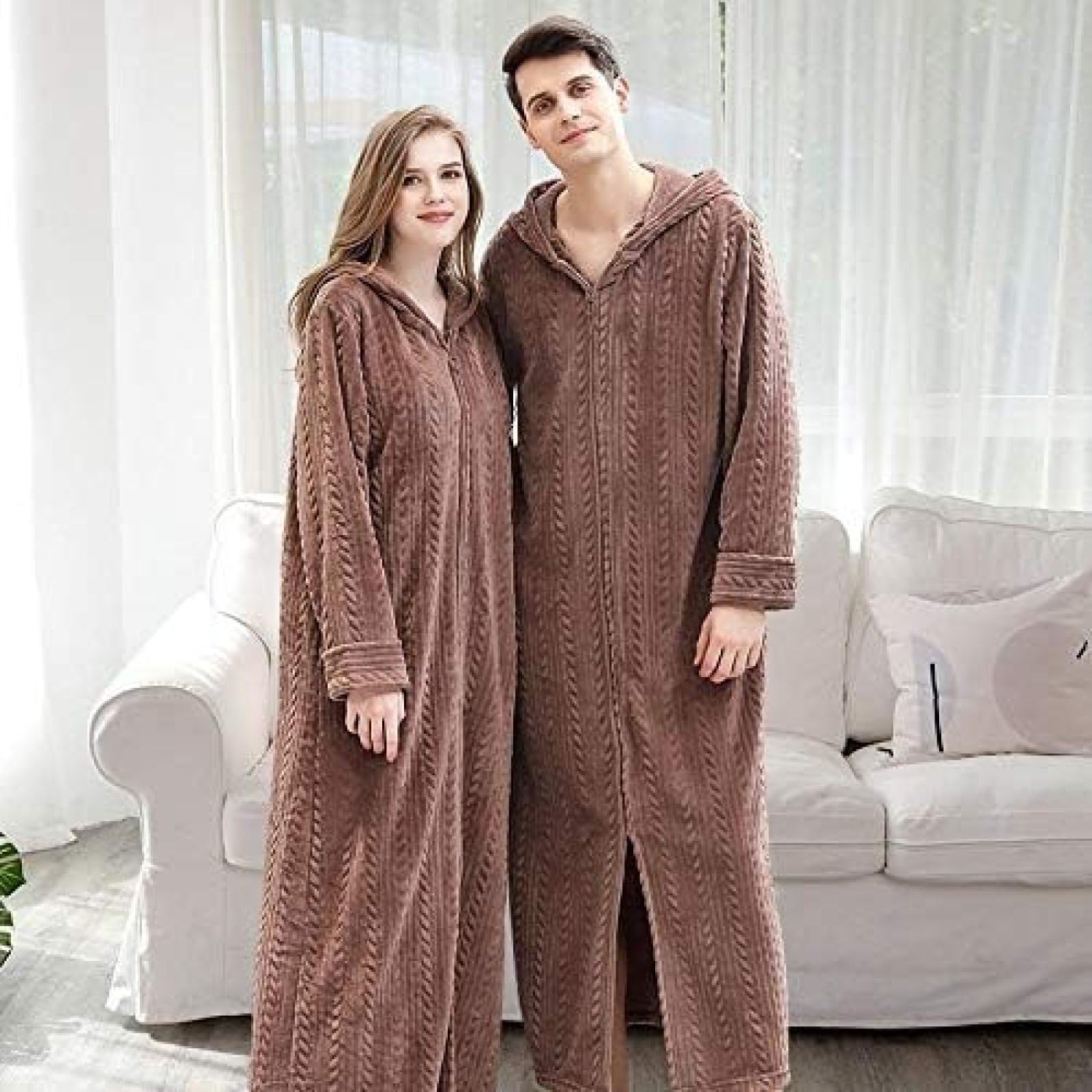 Flanelowy szlafrok