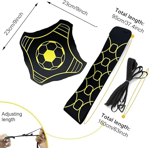Miniatura 2 de Tuxiaobu Entrenador de tiro de fútbol, equipo de entrenamiento de fútbol para niños y adultos, ajustable, habilidades de control de fútbol,