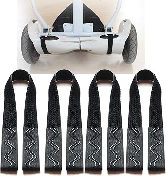 4 Pack Adjustable Hoverboard Seat Attachment Straps .Replacement Extra Straps for Kart Accessories Hoverboard kart replacement straps with Wavy Gel