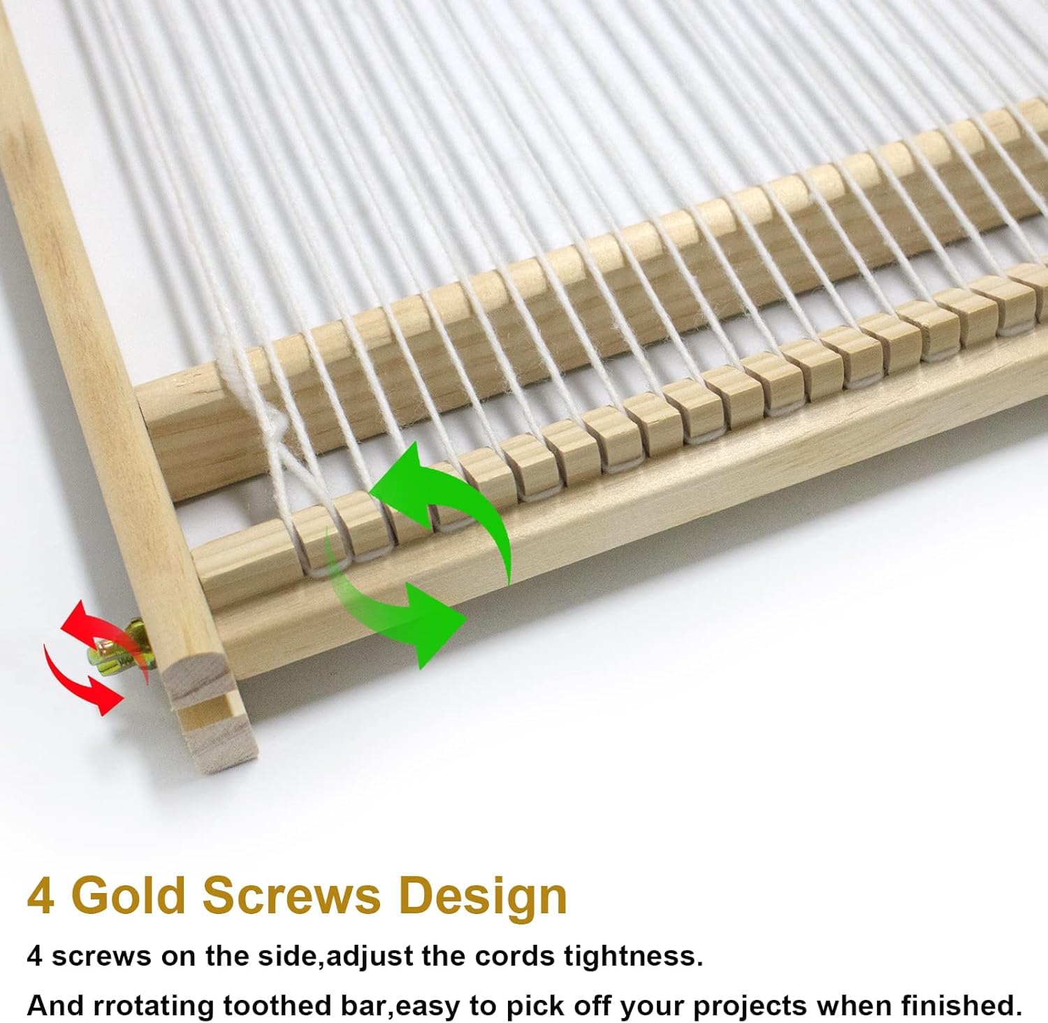 Wooden Weaving Loom Kit - Kids & Adults -7